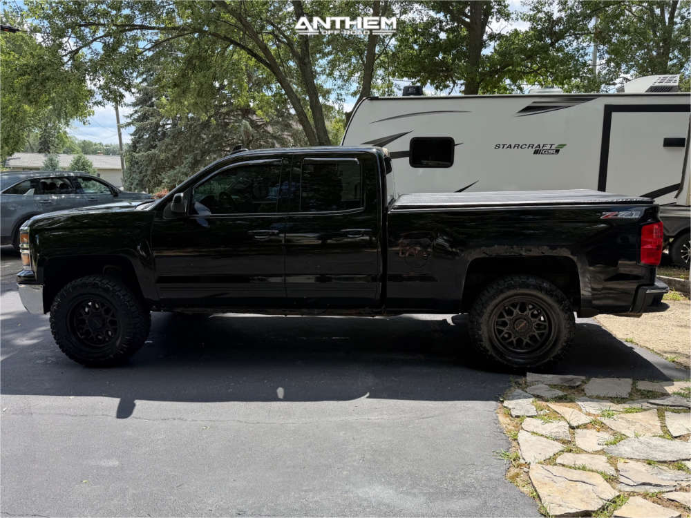1 2015 Silverado 1500 Chevrolet Lt Rough Country Leveling Kit Anthem Off Road Revenger Satin Black