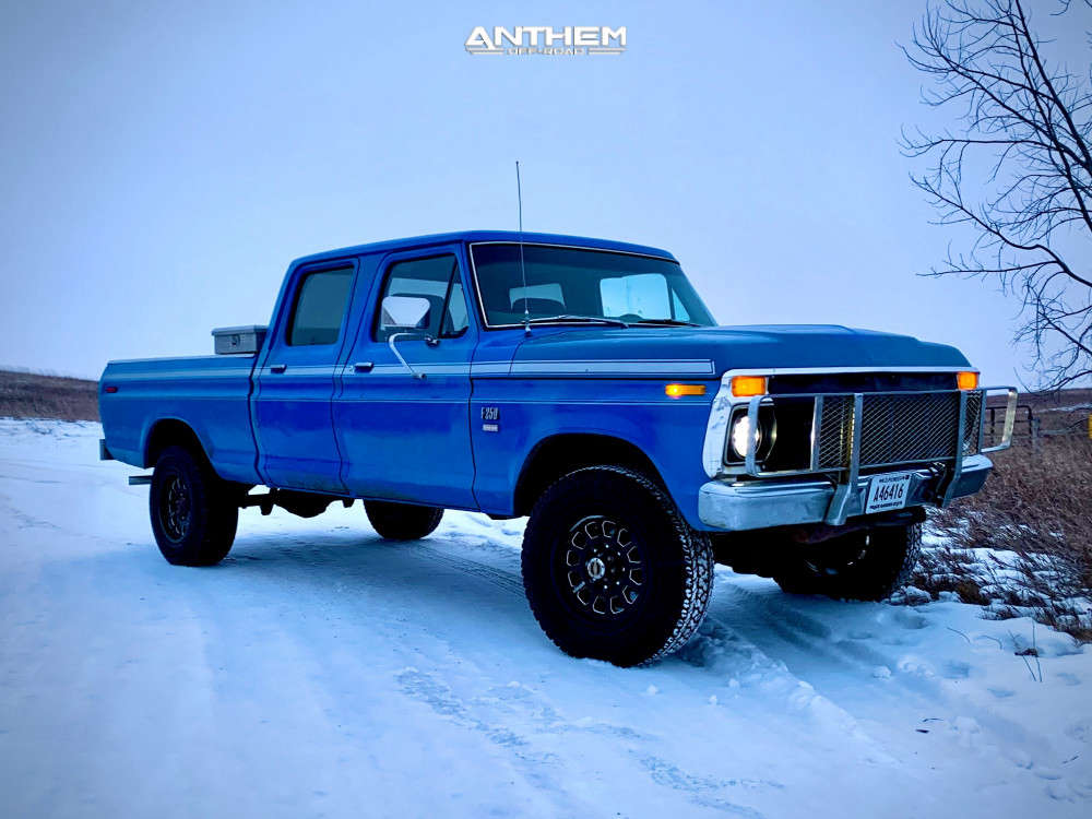 1 1976 F 250 Ford Stock Air Suspension Anthem Intimidator Black
